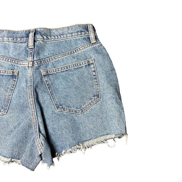 Victoria’s Secret Pink High Waisted Cut Off Denim Shorts - Picture 6 of 9
